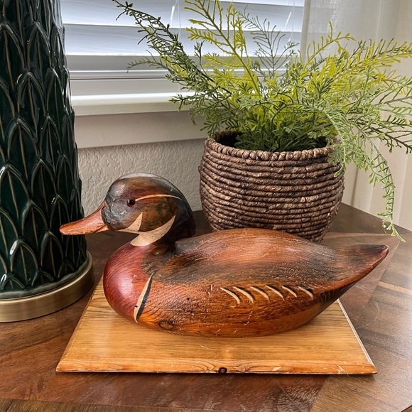 Vintage hand carved and painted drake decoy - Picture 8 of 8